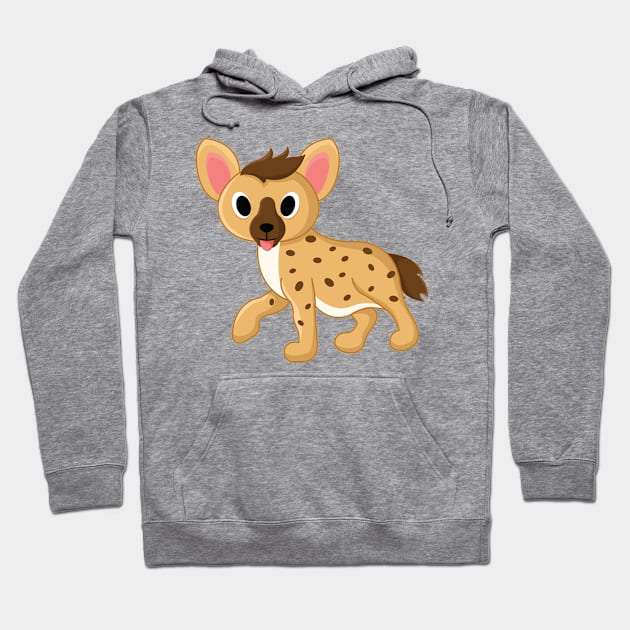 Animal Zoo Adorable Hyena Cute Africa Hoodie by Mellowdellow